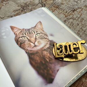 Vintage Brass ‘Later’ paper clip